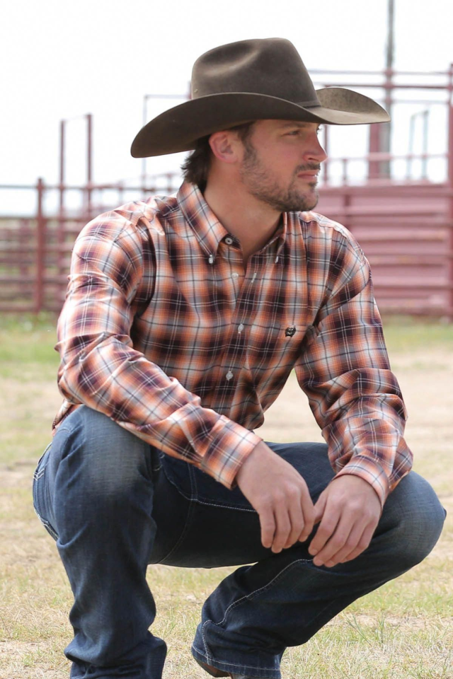 A western-style shirt