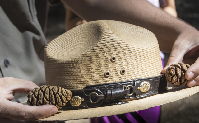 The NPS leather hatband