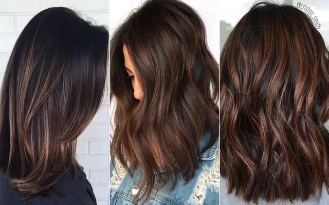 Espresso brunette hair color